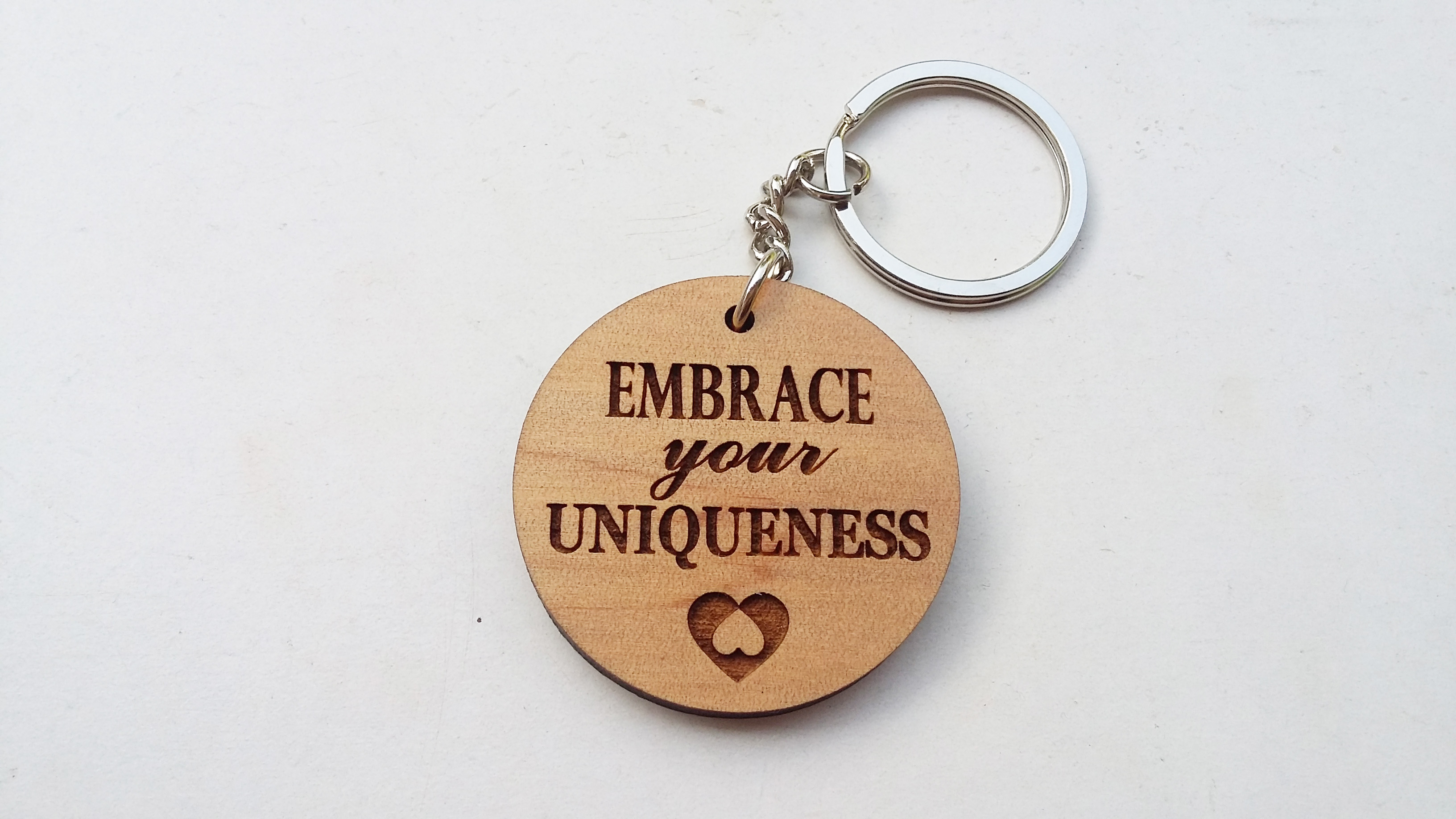 พวงกุญแจไม้ พวงกุญแจไม้ใส่ข้อความ