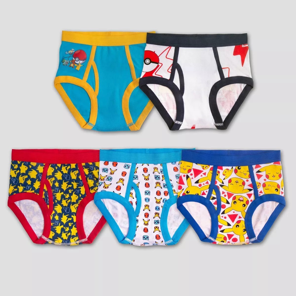 กางเกงชั้นในเด็กชาย Boys Pokemon underwear แพค 5 ตัว ไซส์ 4 และ 6 จากอเมริกา