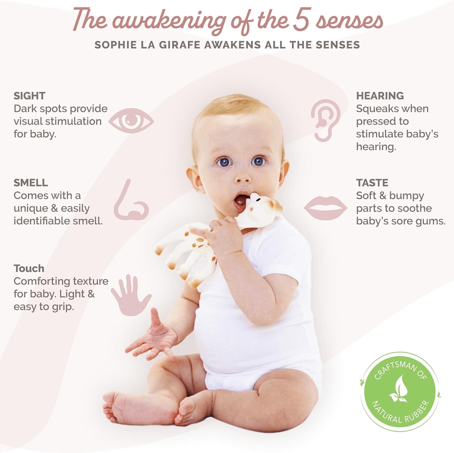 ยางกัดยีราฟโซฟีพร้อมถุงผ้า Sophie la Girafe Once Upon a Time Sophie and Her Pouch