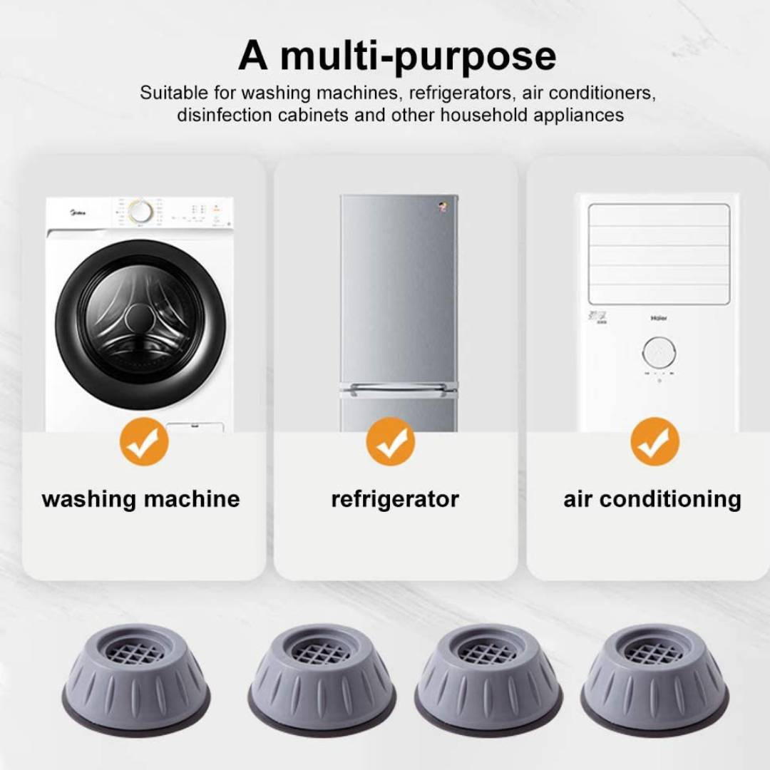 ฐานรองเครื่องซักผ้า ฐานรองตู้เย็น1ชุดมี4ชิ้นฐานรองอเนกประสงค์