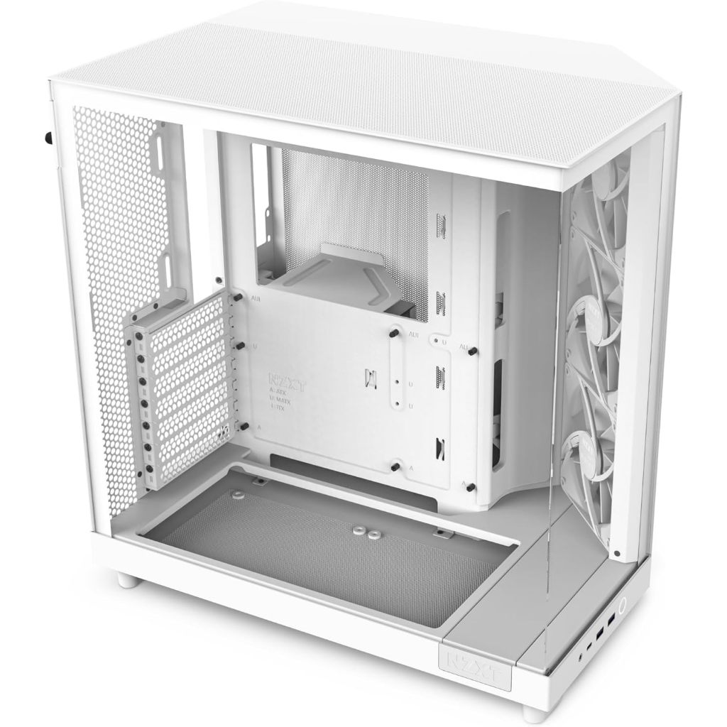 NZXT H6 FLOW BLACK / WHITE / RGB ATX PC CASE