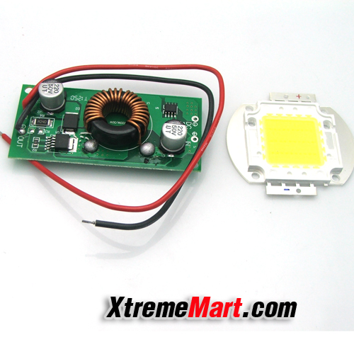 วงจร LED 30w High power white/warm white led + 30w DC30-38v Constant Current LED Driver