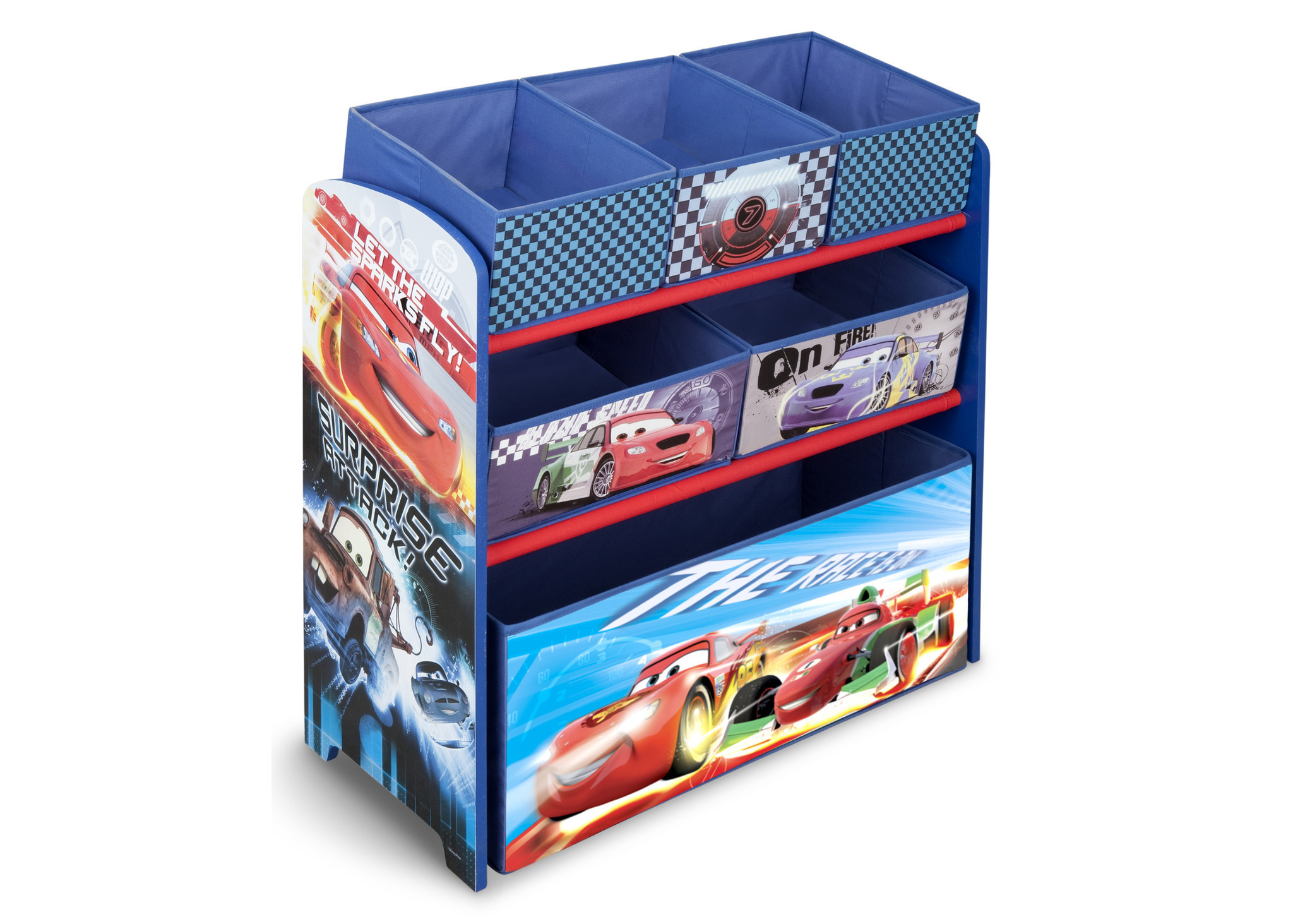 ชั้นเก็บของเล่นสำหรับลูกน้อย Delta Children Multi-Bin Toy Organizer (Disney / Pixar Cars)