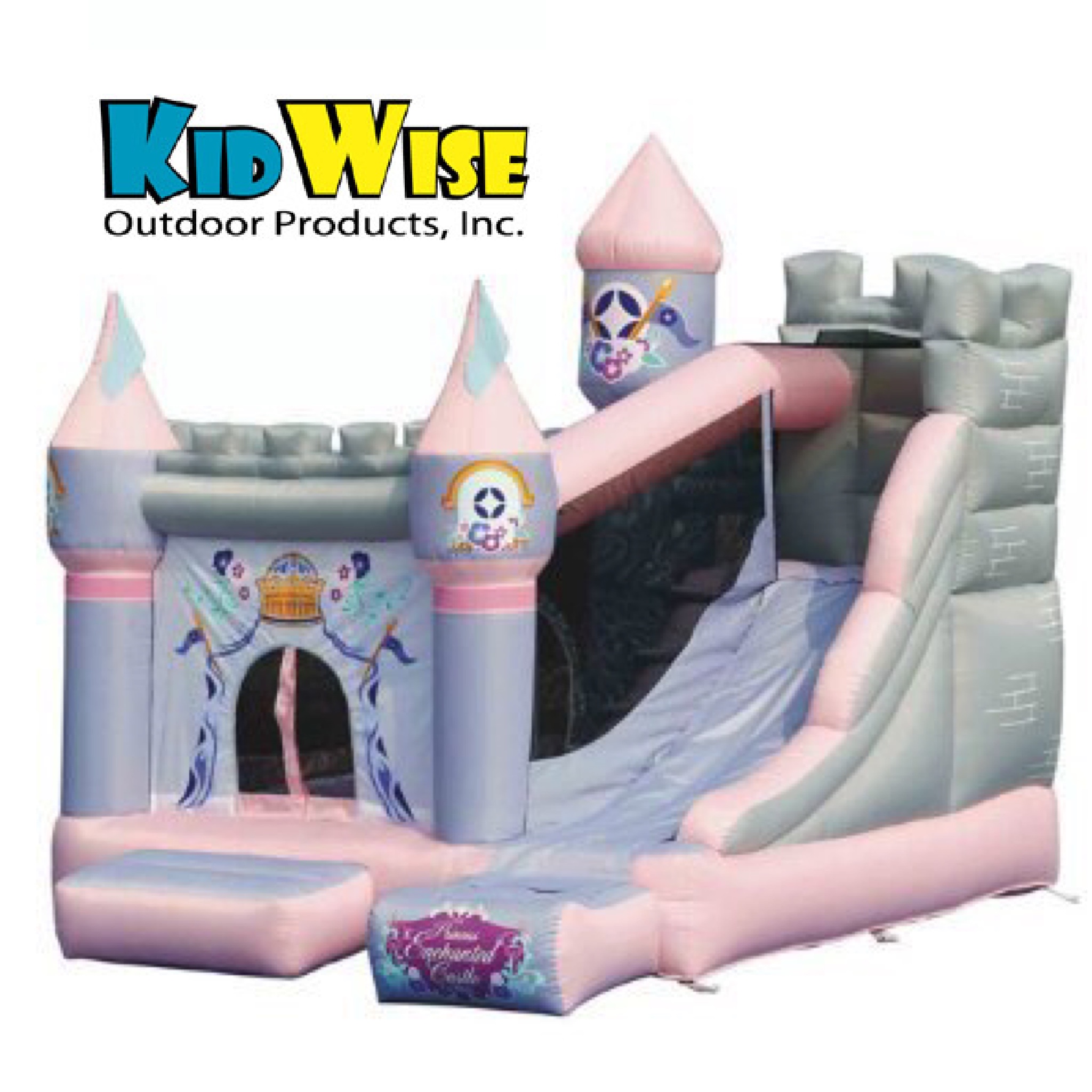ปราสาทเจ้าหญิงกระโดดดึ๋งสุดอลังการ KidWise Enchanted Princess Castle with Slide Bounce House