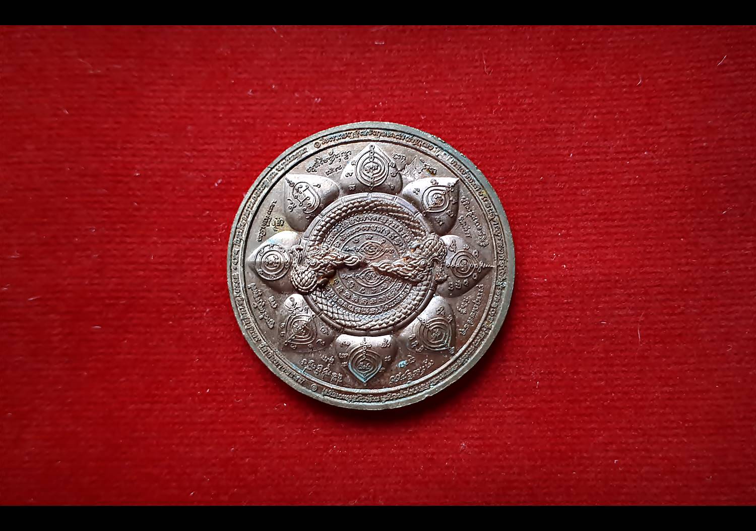 เหรียญทำน้ำมนต์ 7ขัน ฤาชา8ทิศ เนื้อทองแดง (ตำรับตำราวิชา พระอาจารย์ชาญณรงค์ อภิชิโต) ปี2561 #รุ่นแรกและรุ่นสุดท้ายสร้างครั้งเดียว #รับประกันแท้ - พระอาจารย์มานิตย์ วัดเงิน บางพรหม