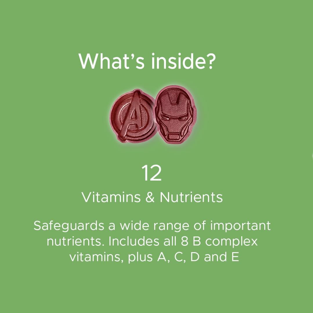 วิตามินรวมชนิดกัมมี่สำหรับเด็กโต Vitabiotics Wellkid Marvel Multi-vits