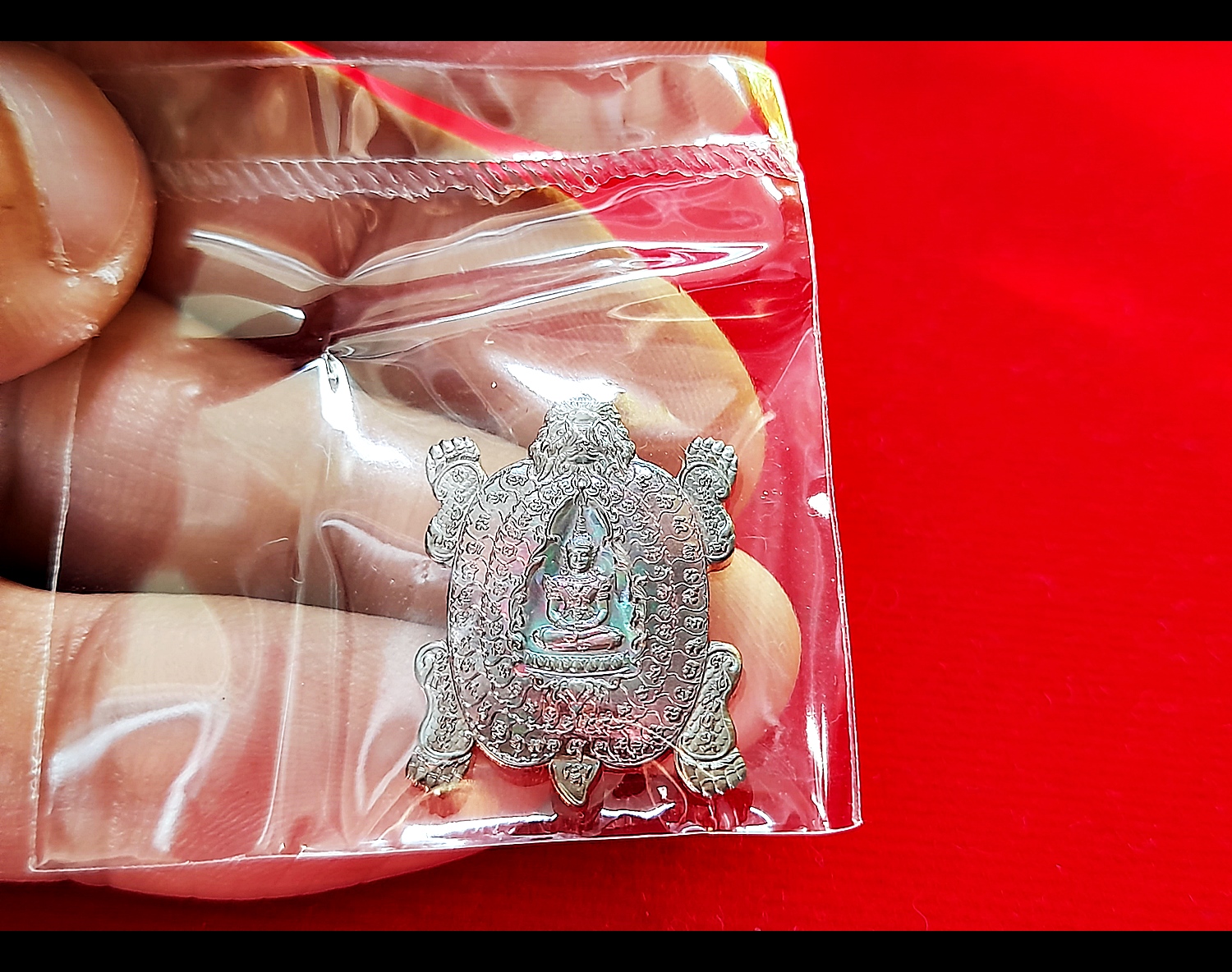 เหรียญสมเด็จองค์ปฐม ประทับ พญาเต่ามังกร หลัง ท้าวเวสสุวรรณ เนื้อทองแดง ผิวรุ้ง ปี2564 #รับประกันแท้ - หลวงพ่อเล็ก วัดท่าขนุน