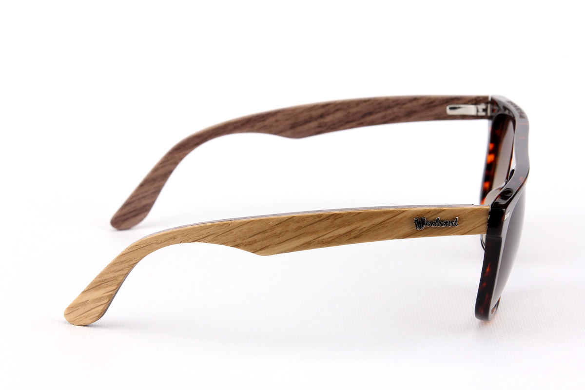 แว่นกันแดดขาไม้ Weekend Duet Collection Berlin Havana (Light)