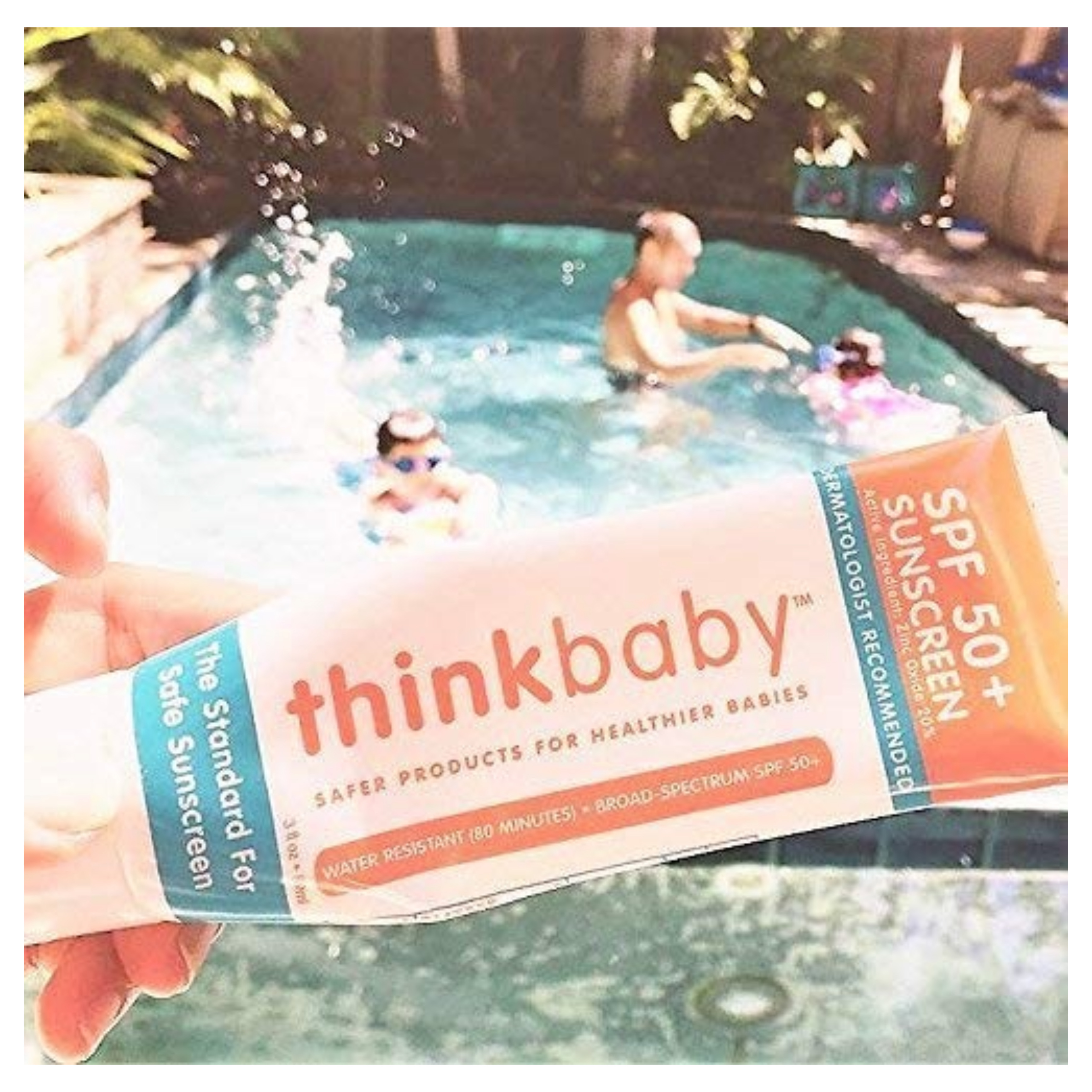 ครีมกันแดดสำหรับผิวบอบบาง thinkbaby Safe Sunscreen SPF50+