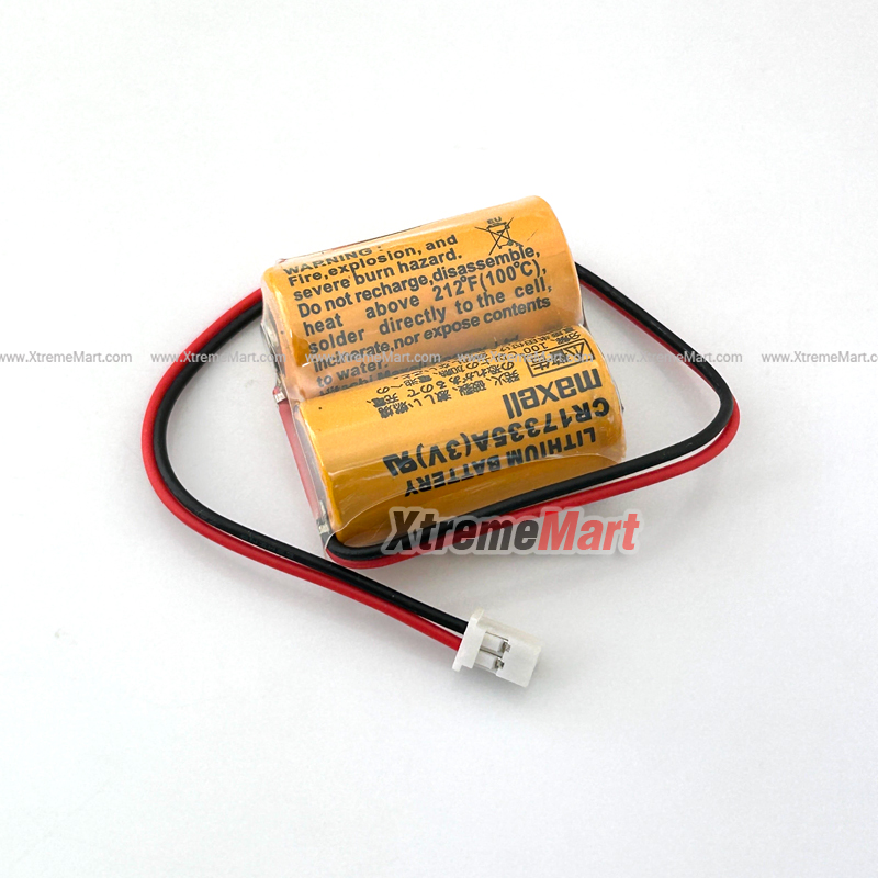 แบตเตอรี่ MR-BAT6V1 Maxell 2CR17335A 6V 1650mAh แพ็คก้อนคู่ Lithium Laser