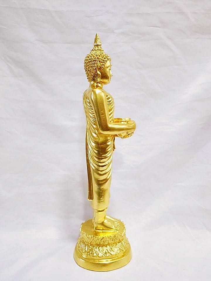 รูปหล่อ หลวงพ่อไหลมาเทมา(พระพุทธรูป สมเด็จองค์ปฐม ปาง อุ้มบาตร) เนื้อเรซิ่นใส(ปิดทอคำแท้) - (เข้าพิธีปลุกเสกที่ วัดพันท้ายนรสิงห์) ปี2562