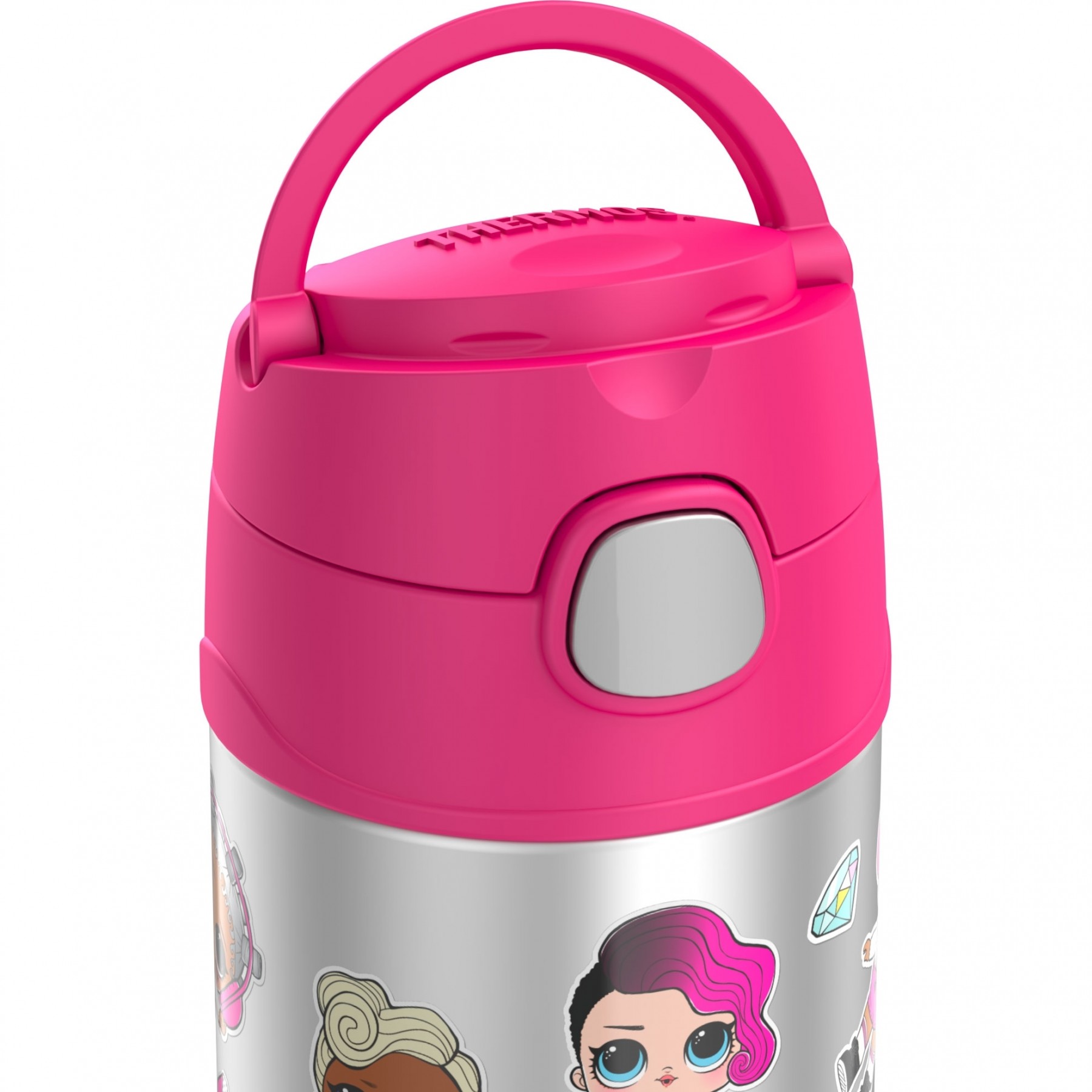กระติกน้ำสเตนเลสรักษาอุณหภูมิ Thermos Wacky Face Monsters FUNtainer Vacuum Insulated Stainless Steel Bottle 12OZ