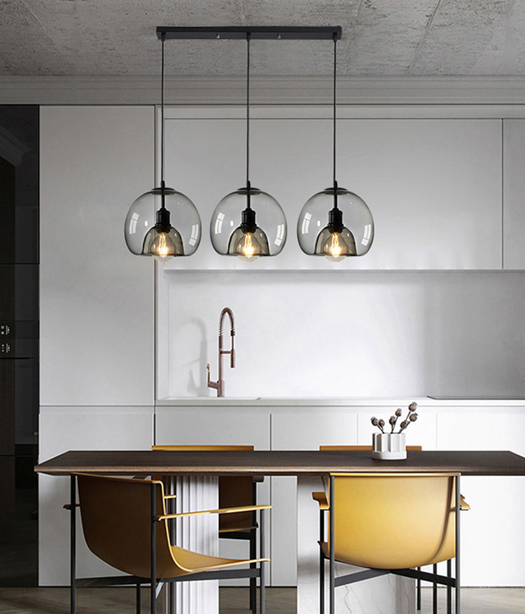 โคมไฟแขวนเพดานแก้วสไตล์ Nordic [PLB028A]