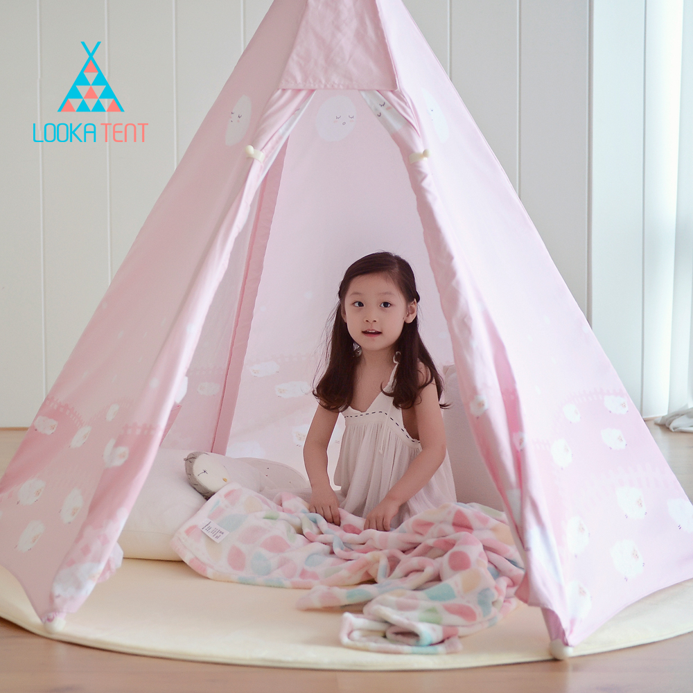 บ้านจำลองทรงเต๊นท์อินเดียนแดงสำหรับเด็ก LOOKA Tent (Pink Dream)