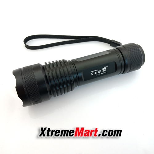 ชุดเซตไฟฉายซูม Ultrafire SL-12 หรือ JX-527 Cree XML-T9 1500LM แสงขาว 5 โหมด LED Zoom Flashlight
