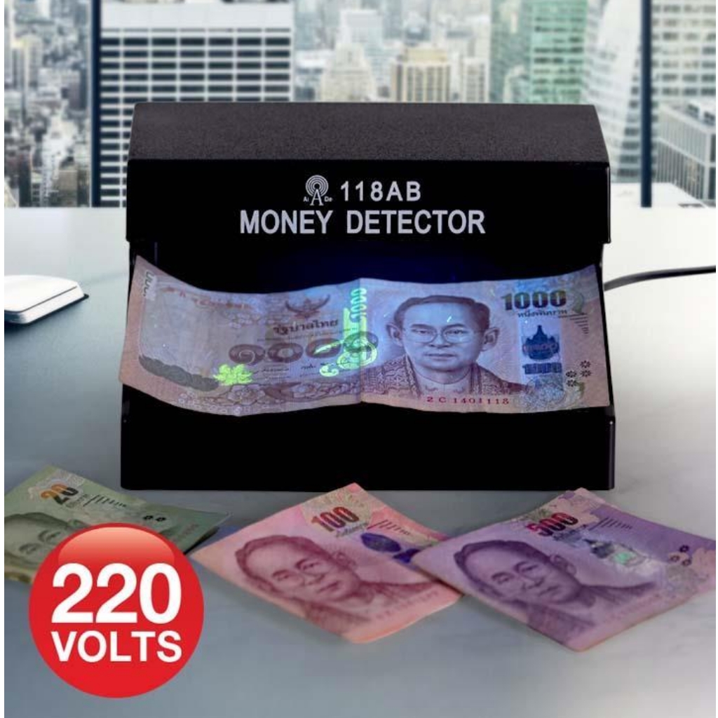 เครื่องตรวจแบงค์ปลอม เครื่องตรวจธนบัตรปลอม เครื่องเช็คเงินปลอมElectronic Money Detector