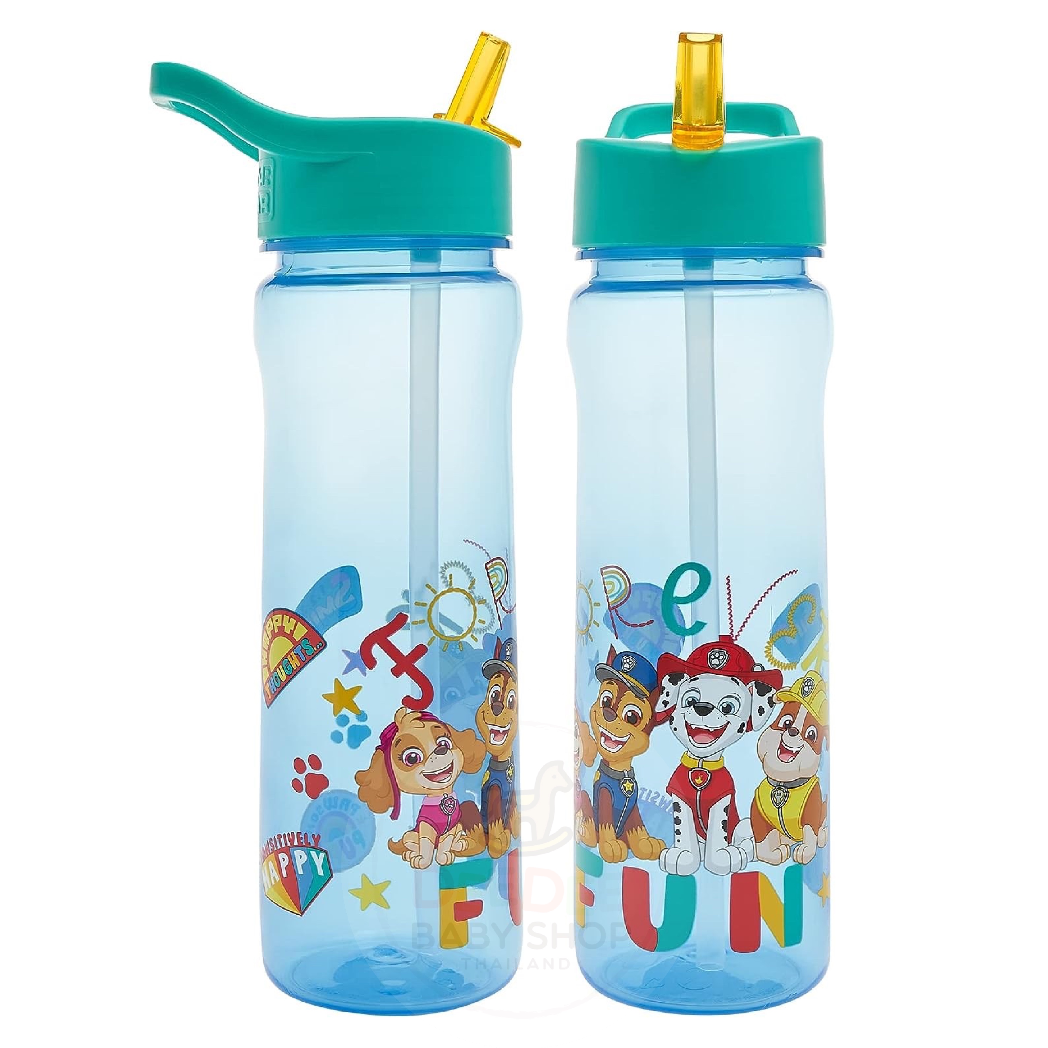 กระติกน้ำแบบหลอดดื่มสำหรับเด็ก DNC Paw Patrol Sunshine Sport Bottle 600ml (Blue)