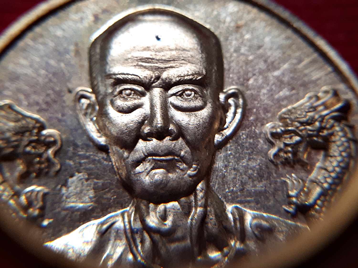 เหรียญมังกรคู่ เซียนแปะ วัดศาลเจ้า หลัง ยันต์10กา ไฉ่ซิ้งเอี๊ยะ(ท้าวเวสสุวรรณ)รับทรัพย์ร่ำรวย ปี2561 เนื้อสัตตะโลหะ(เน้นมวลสารเข้มข้น)(ชุดกรรมการ สร้างน้อย) #รับประกันแท้