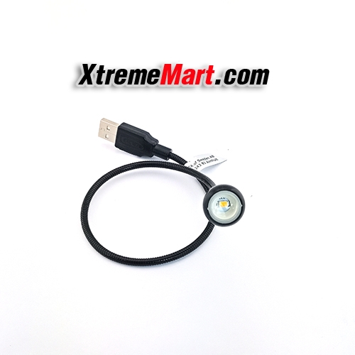 โคมไฟ USB แสงเหลือง สำหรับอ่านหนังสือ/Notebook พกพาง่าย ปรับ/ดัด/งอได้ตามต้องการ (สีดำ)