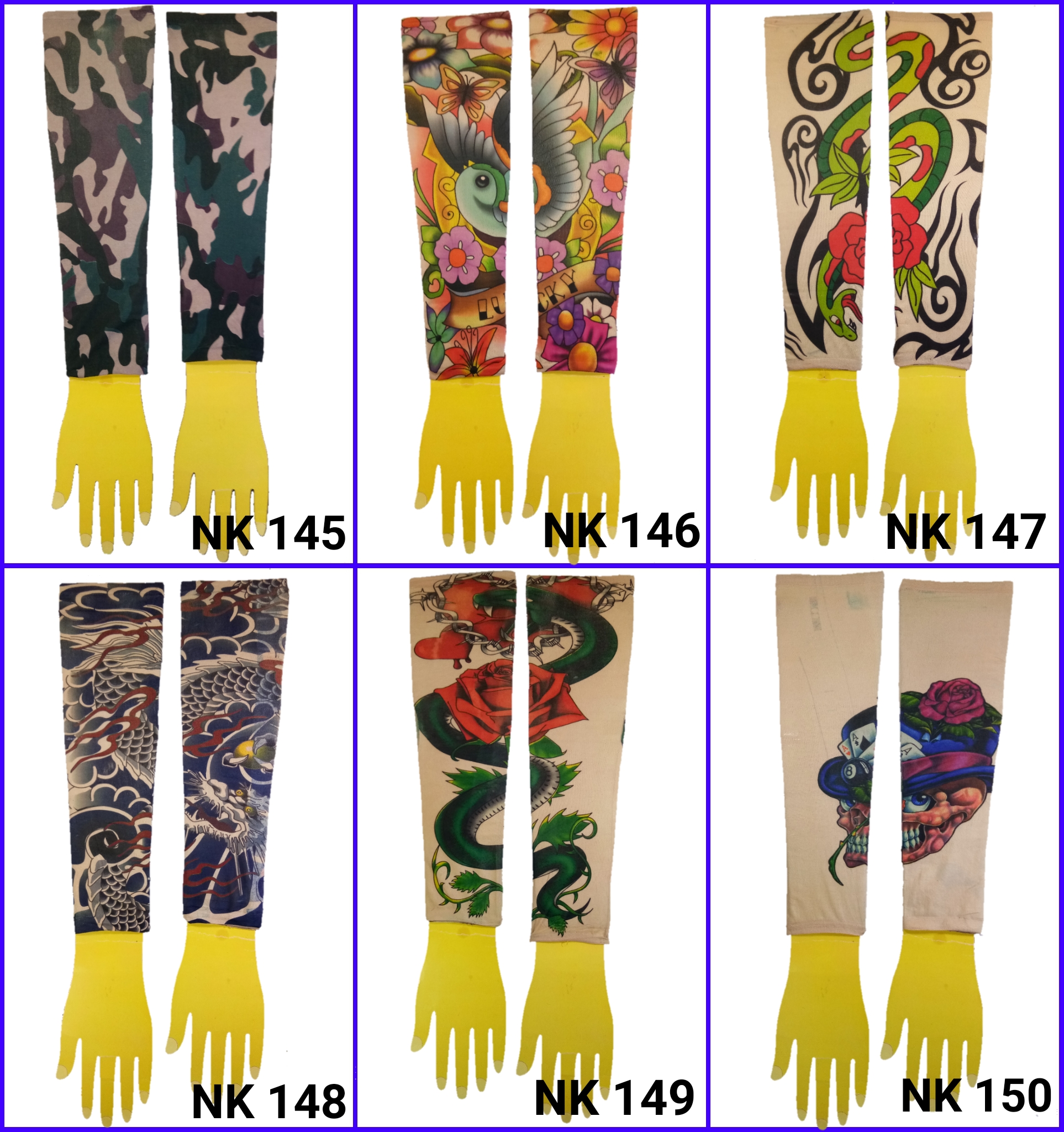 ปลอกแขนลายสัก ปลอกแขนลายแทททู ปลอกแขนมีลาย