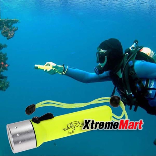 ไฟฉายดำน้ำ Diving flashlight CREE Q5 LED Waterproof AA Torch Underwater Lamp WT