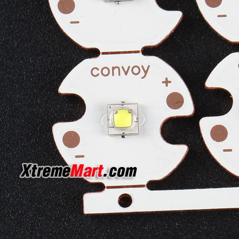หลอด LED Luminus SST-20 Convoy 16mm แสงขาว 6500K ฐานทองแดง