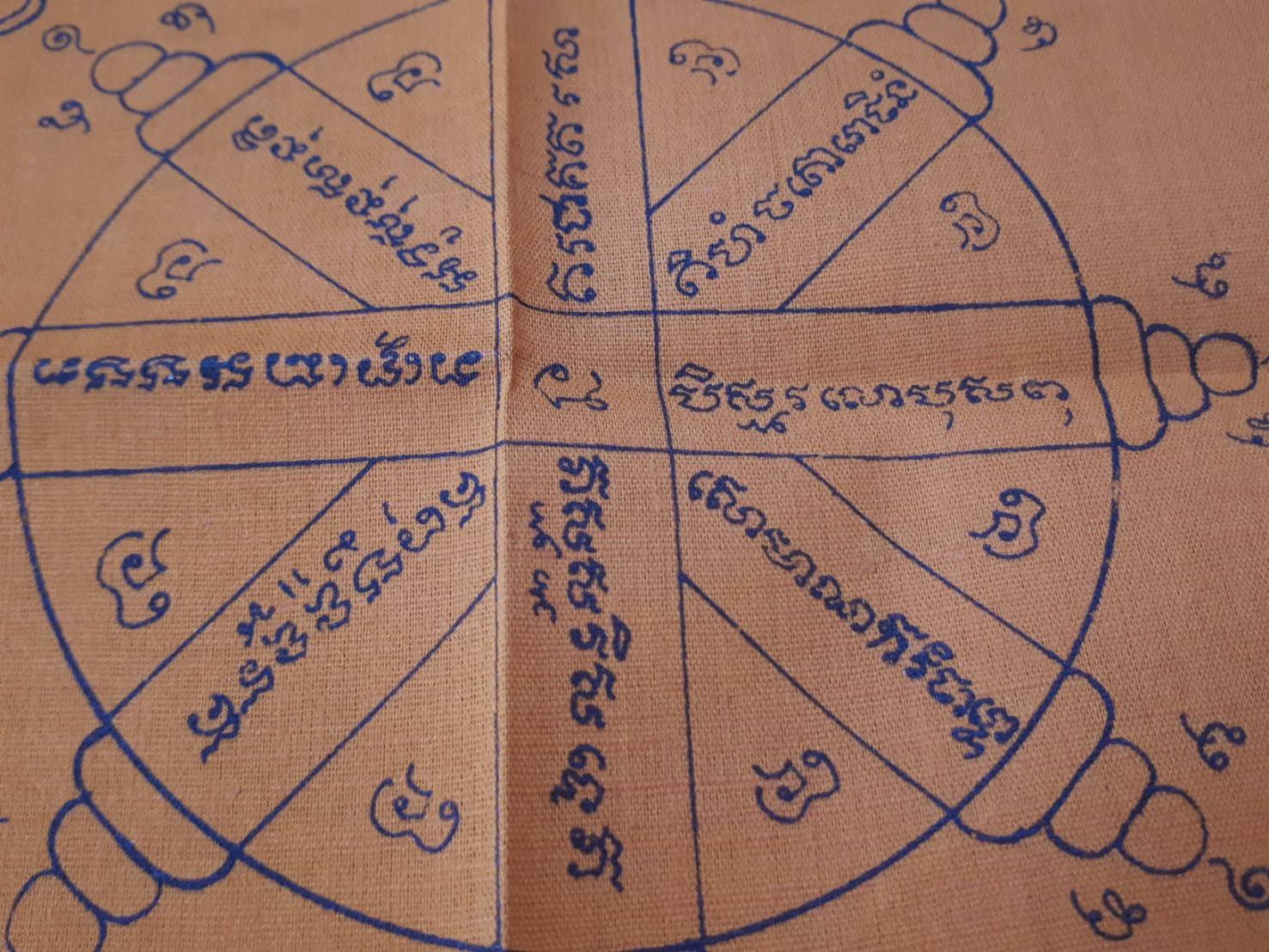 ผ้ายันต์ จีวร ยันต์อรหันต์ 8ทิศ #รับประกันแท้ - หลวงปู่สุภา