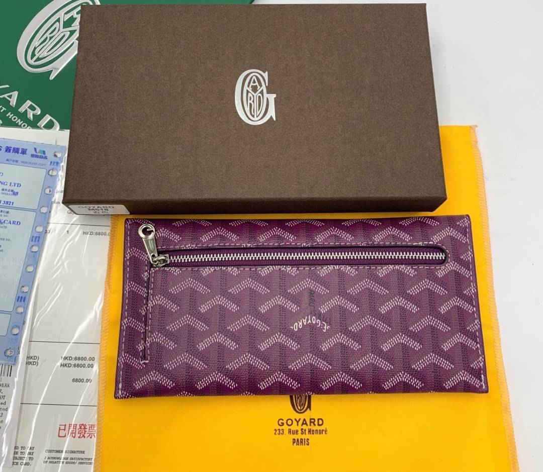 กระเป๋าสตางค์ goya ใบยาว แบบฝากระดุุม