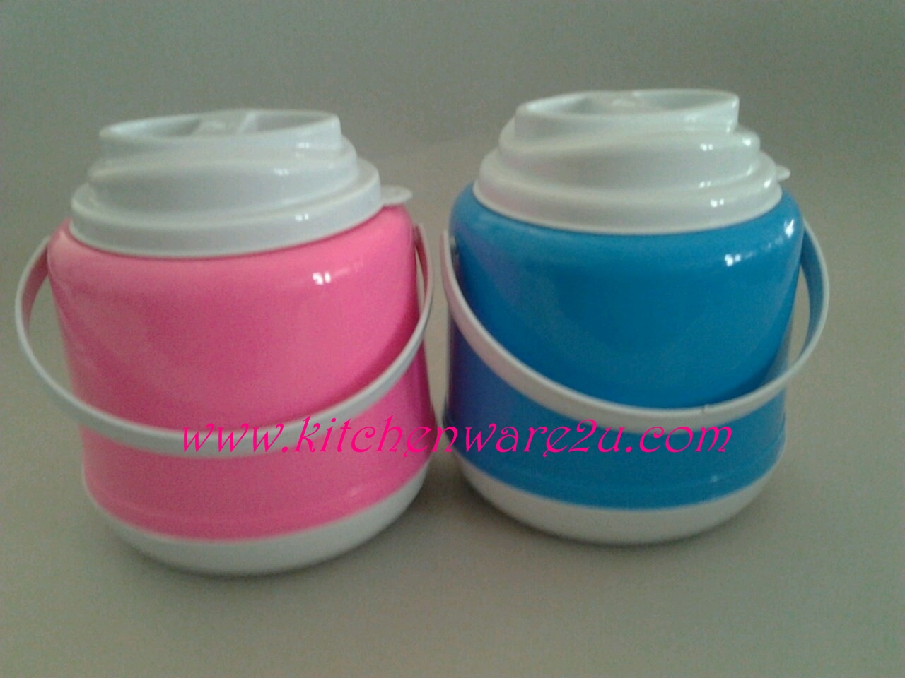 P06987 กระติกโอเลี้ยง ใส่หลอดได้ สีหวาน ขายดีมาก (ราคาส่งต่อ 1 โหล: 12 ชุด)