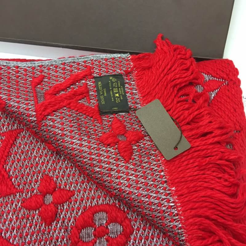 ผ้าพันคอ l ผ้าคลุมไหล่ l สีแดง