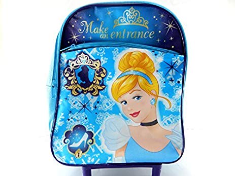 กระเป๋าเป้ล้อลาก Disney Princess Cinderella Rolling Backpack ขนาด 12 นิ้ว จากอเมริกา