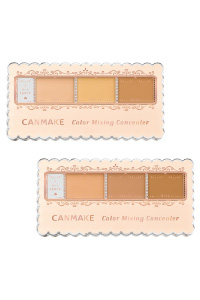 Canmake Color Mixing Concealer 01 Light Beige พาเลทคอลซิลเลอร์ 3 สี ผสมสีได้เอง ให้ตรงเป๊ะกับผิวคุณ ไลท์ระดับตั้งแต่อ่อนไปจนเข้ม เพื่อตอบรับการใช้ที่หลากหลาย ตั้งแต่ปกปิดริ้วรอยคล้ำใต้ตา รอยดำรอยแดงจากสิว หรือใช้ทำไฮไลท์บริเวณโหนกคิ้ว แรเงาปีกจมูก เพิ่มมิ
