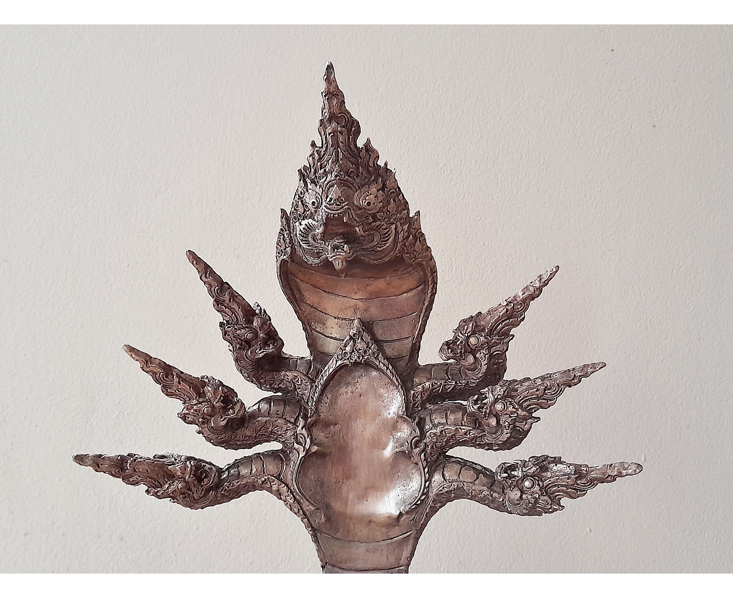 รูปหล่อ พระพุทธรูป สมเด็จองค์ปฐม ทรงเครื่องจักพรรดิ์ ปางพระนาคปรก (พระพุทธวิโมกข์มุนี หน้าตัก 5นิ้ว) ปี2560 #รับประกันแท้ - หลวงพ่อหนุน วัดพุทธโมกข์