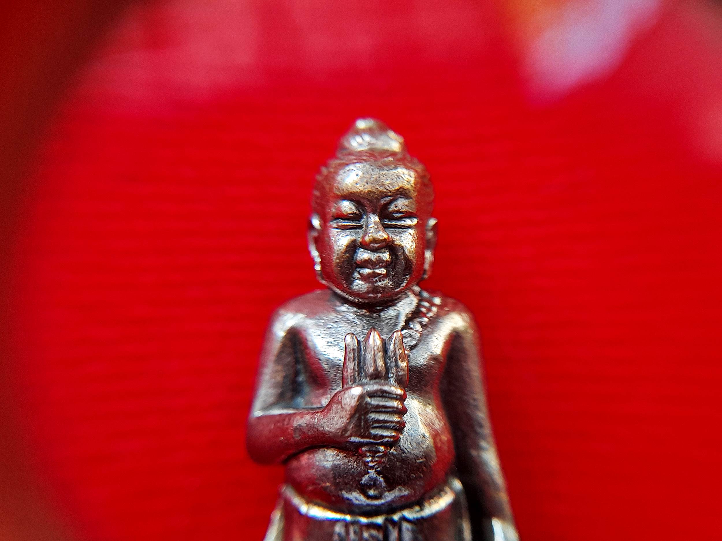 กุมาร เทพบุญฤทธิ์ ถือตรีศูล ปี2554 #รับประกันแท้ - หลวงพ่อสมนึก วัดหรงบน