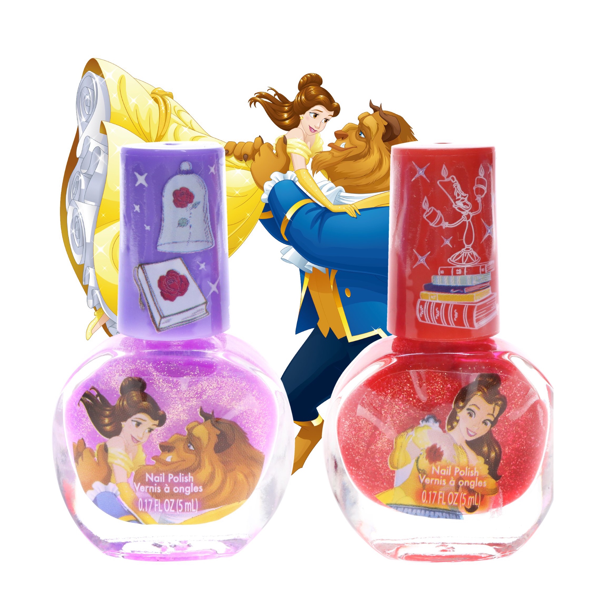 ชุดยาทาเล็บปลอดสารพิษสำหรับเด็ก Townleygirl 2-Pack Nail Polish Set (Beauty & the Beast)