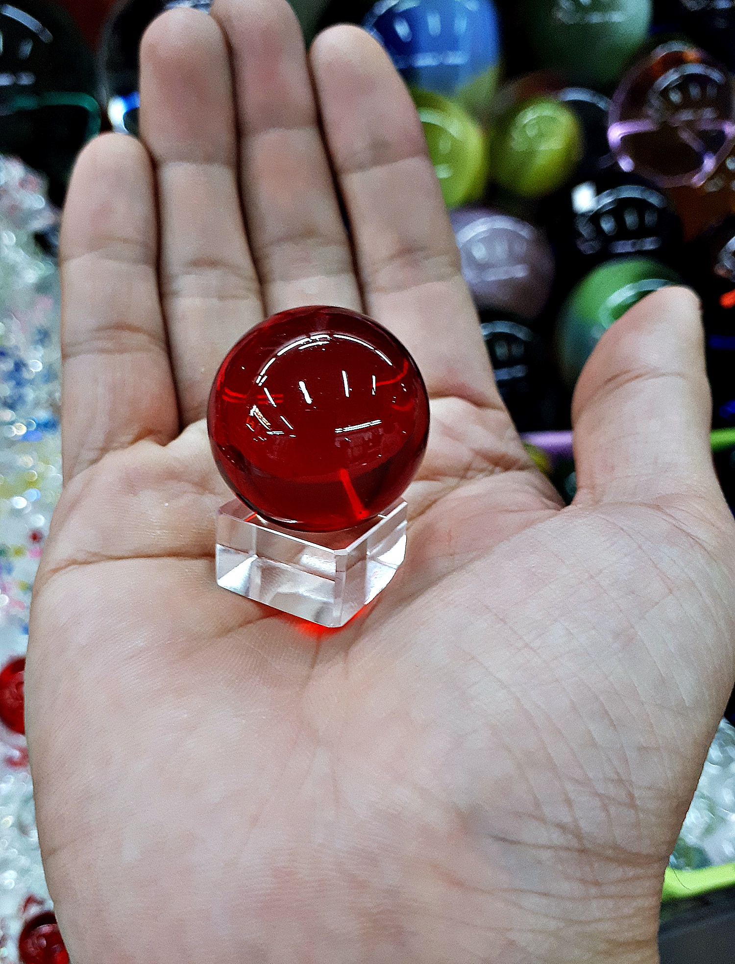 ฐาน อะคริลิค วางลูกแก้ว