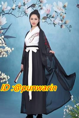 ชุดหนังจีน ชุดซีรี่หนังจีนย้อนยุค จีนดั้งเดิม เครื่องแต่งกายสไตส์จีนย้อนยุค CH6401006 สีภาพ S M