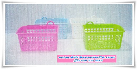 P06934 ตะกร้าสบู่ ขอแขวนเดี่ยว สีหวาน 667 (ราคาส่งต่อ 12 โหล: 144 ใบ:เฉลี่ย 120 บาท/โหล)