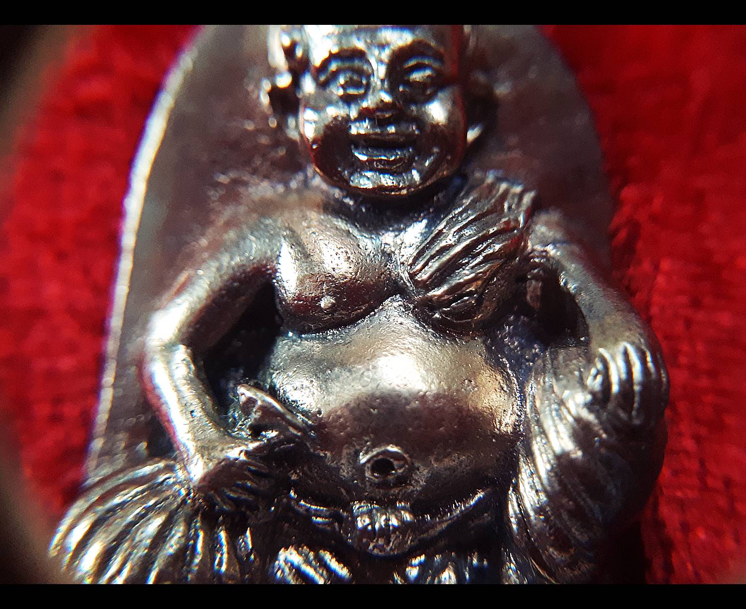 เหรียญ พ่อขุนช้าง เจ้าทรัพย์ เนื้อนวะโลหะ ผสมทองคำรวมมหาชนวน (แก่ทองคำ) (ตอกเลข ตอกโค็ด) ปี2552 #รับประกันแท้ - หลวงพ่อเขียว วัดห้วยเงาะ