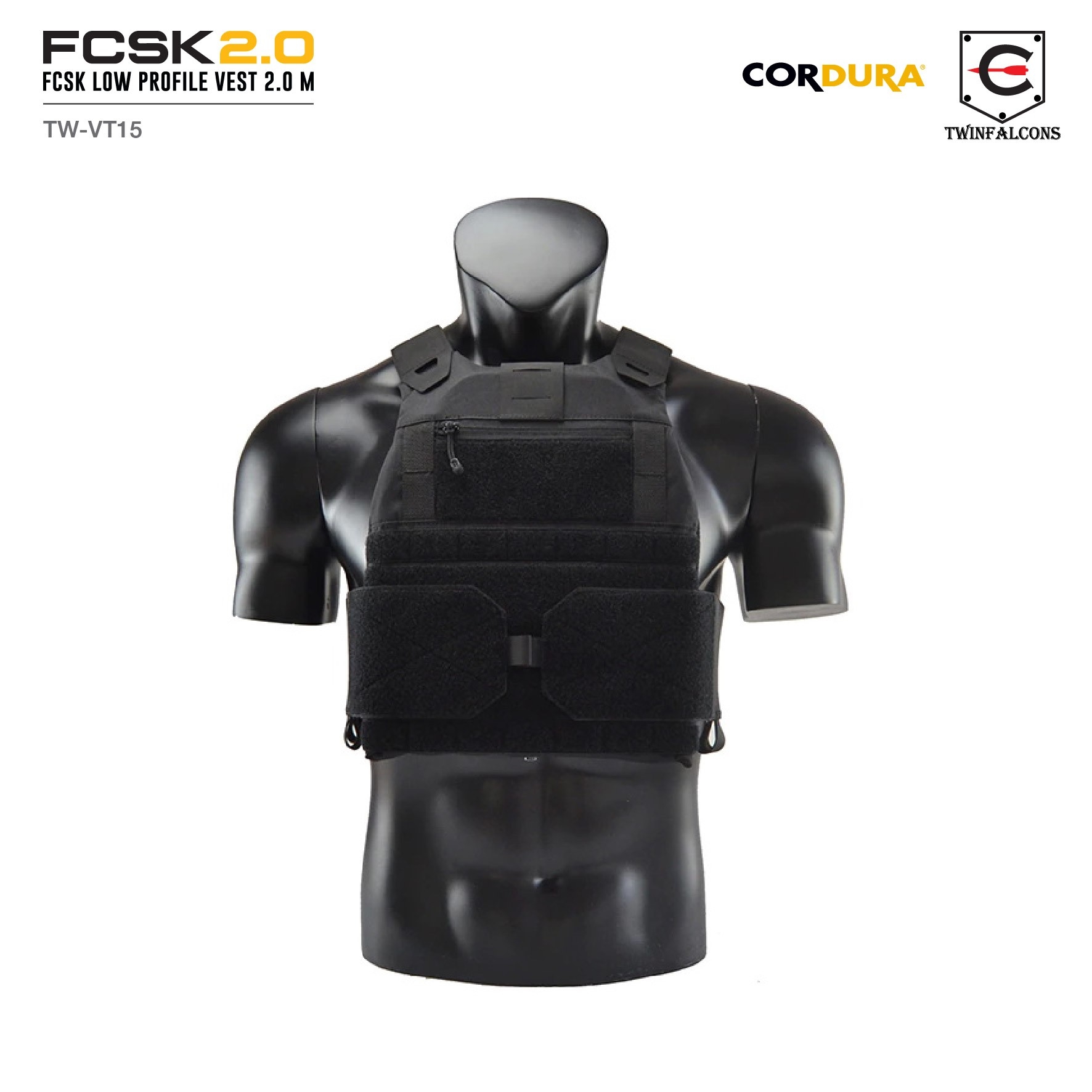 เสื้อเกราะ FCSK 2.0 Plate Carrier ( Twinfalcons ) [ TW-VT15 ] (K2600)