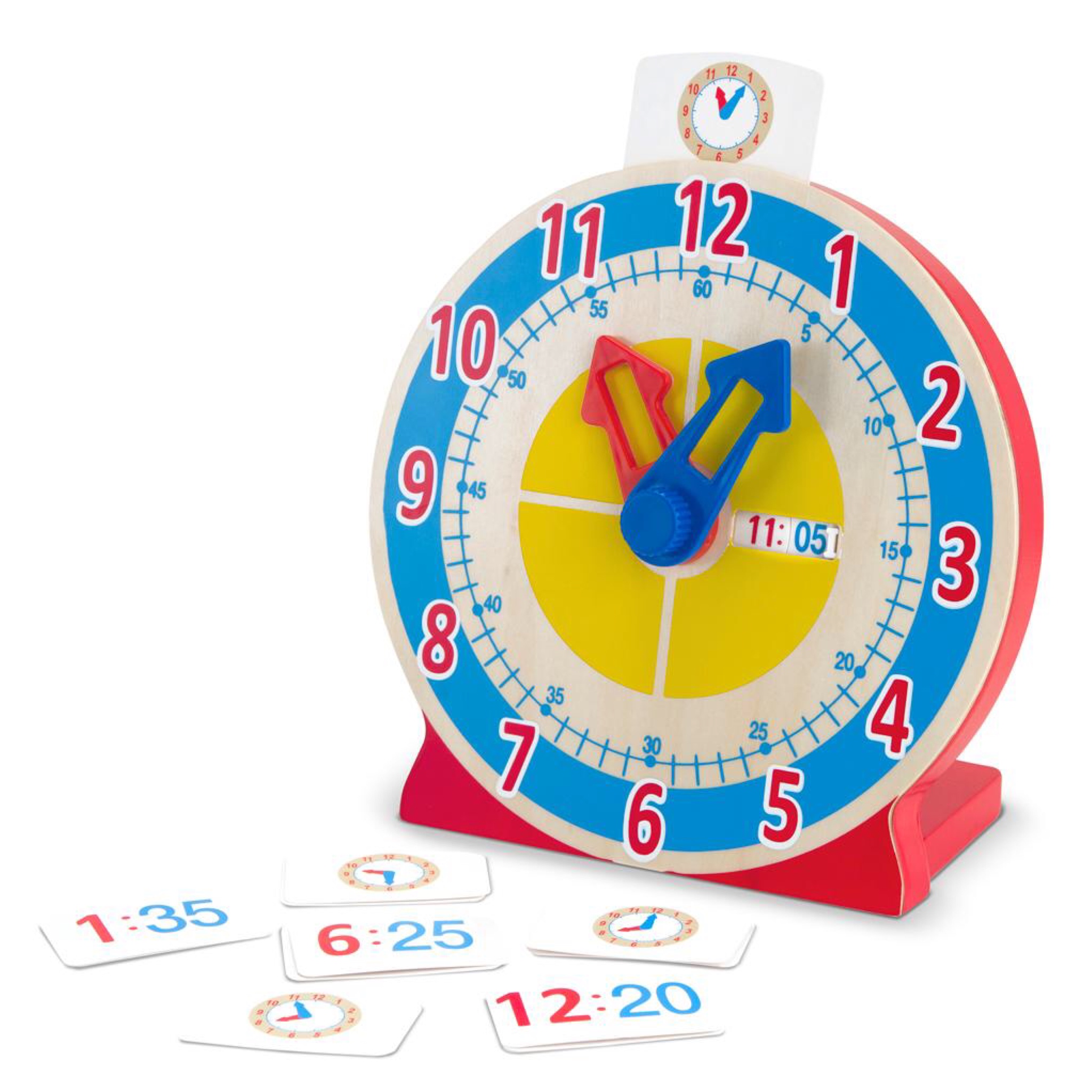 นาฬิกาไม้ปลอดสารพิษเสริมทักษะ Melissa & Doug Turn & Tell Clock