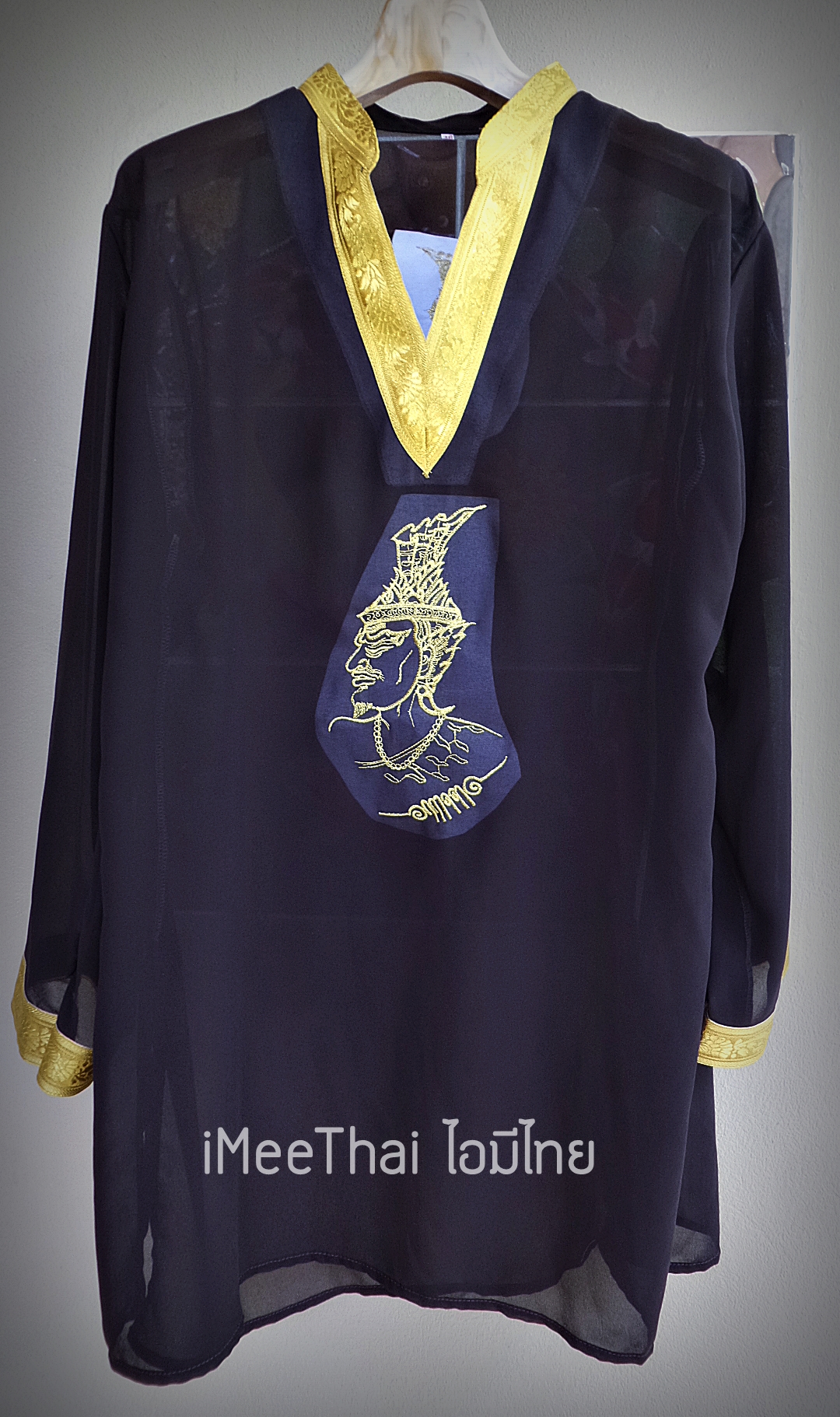 เสื้อสีดำแขนยาว ปัก พ่อแก่ฤาษี