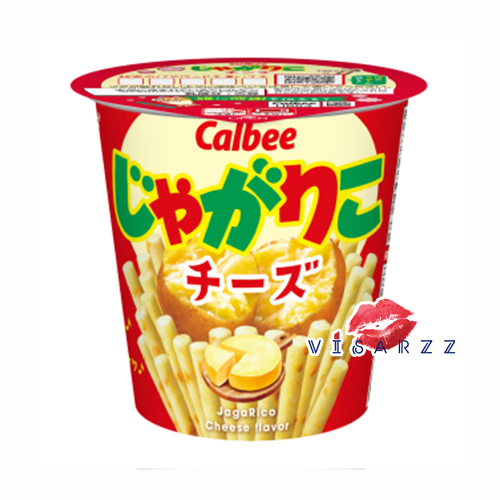 Exp.01/25 (ถ้วย สีแดง 55g รสชีส) Calbee Jagabee Jagarico จากาบี้ คาลบี้ จาการิโกะแบบถ้วย ขนมญี่ปุ่นมันฝรั่งแท่งอบกรอบสุดฮิตจากญี่ปุ่น กรอบ อร่อย