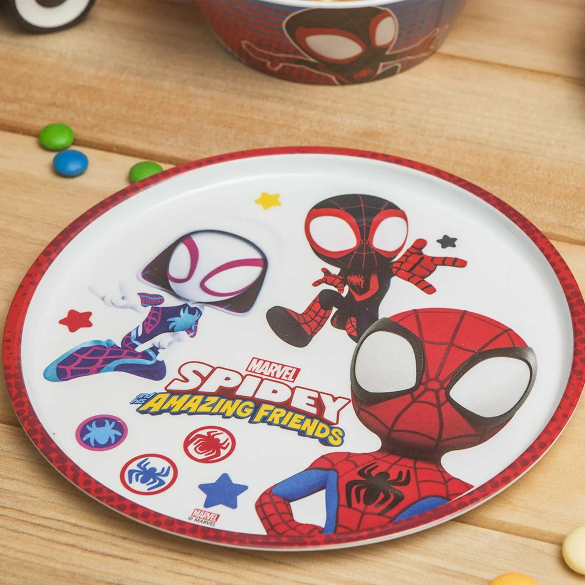 ชุดอุปกรณ์รับประทานอาหาร Zak! Spider-Man 5-Piece Dinnerware Set