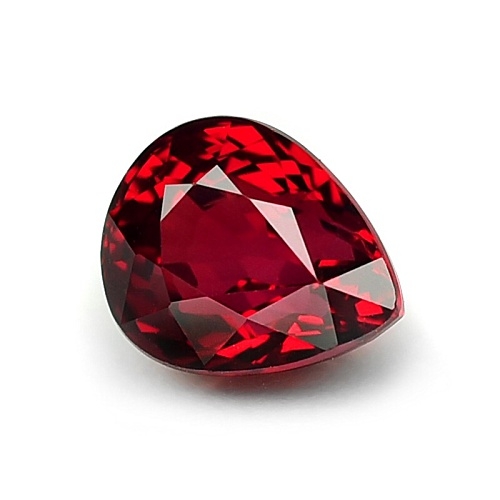 Natural Ruby พลอยทับทิม แทนซาเนีย เกรดสวย รูปหยดน้ำ น้ำหนัก 2.10 กะรัต สีแดงสวย ไม่ติดส้ม ไม่ติดดำ ความสะอาดมองตาเปล่าสะอาดไม่มีตำหนิ