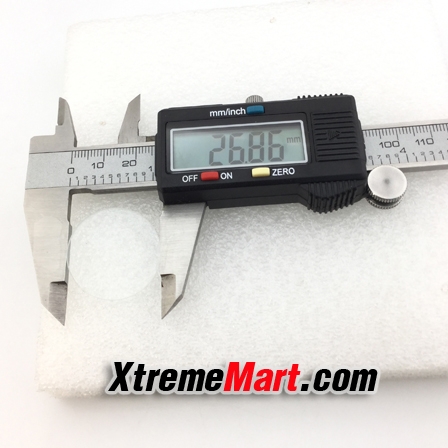 เลนส์กระจกใสสำหรับไฟฉาย เส้นผ่านศูนย์กลาง 26.9mm หนา 1.2mm