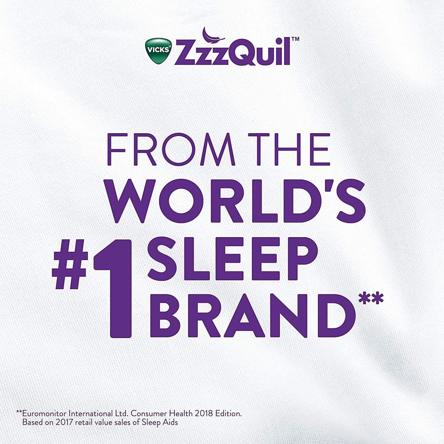 วิตามินช่วยการนอนหลับพร้อมคลายความตึงเครียด Vicks PURE Zzzs De-Stress & Sleep Melatonin + Ashwagandha