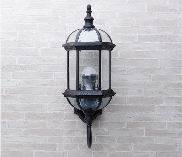 โคมไฟติดผนัง โคมไฟติดระเบียงภายนอก European modern สีดำ [W-86233]