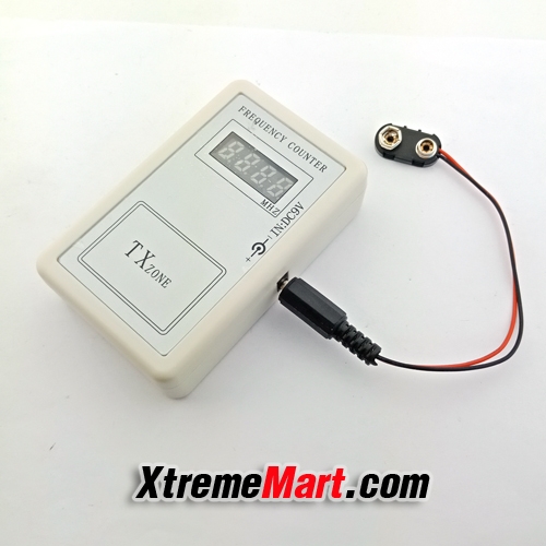 เครื่องวัดความถี่รีโมท 250-450MHZ แบบค้างค่าแสดงผล RF Remote Control Wireless Frequency Counter