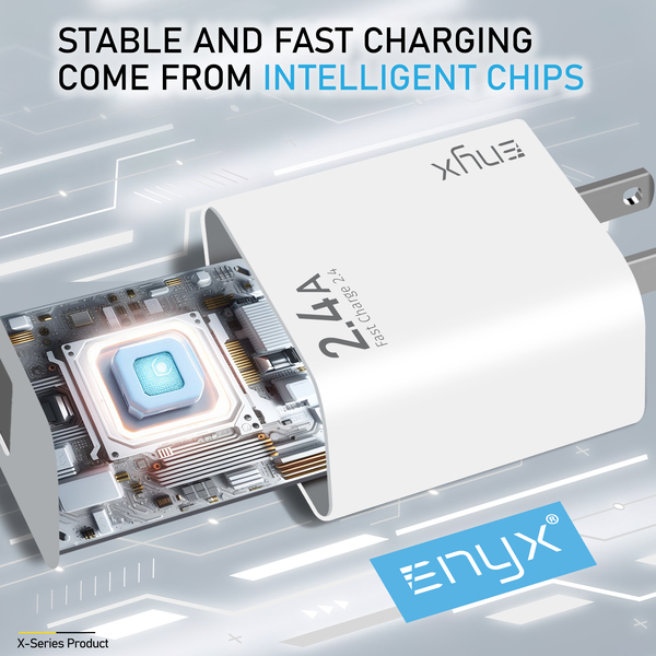 หัวชาร์จ Adapter ENYX A-1X 2.4A รองรับการชาร์จเร็ว 12W